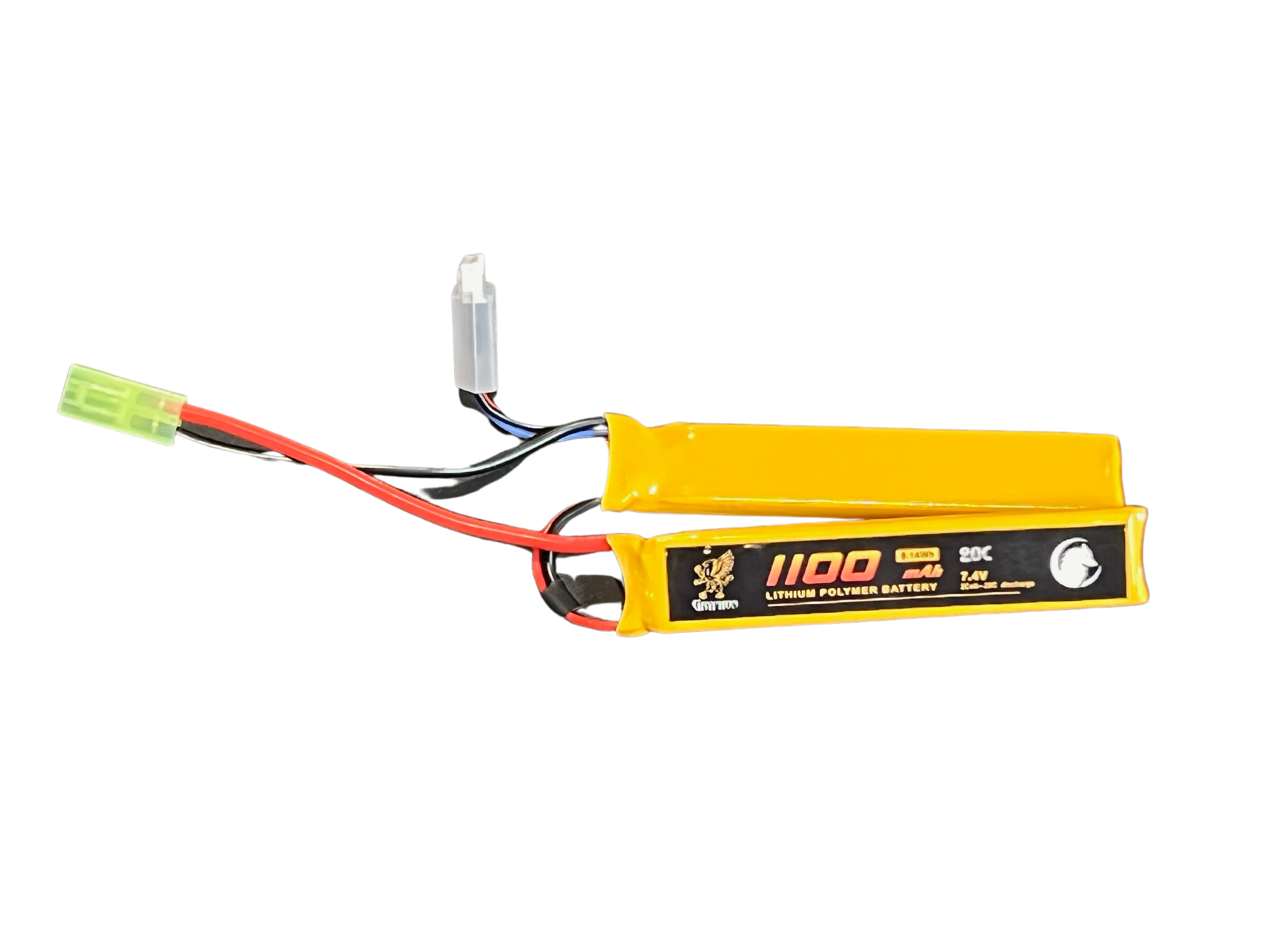 Gryphon 7.4v 1100mAh 20C Dual-Stick LiPo Battery
