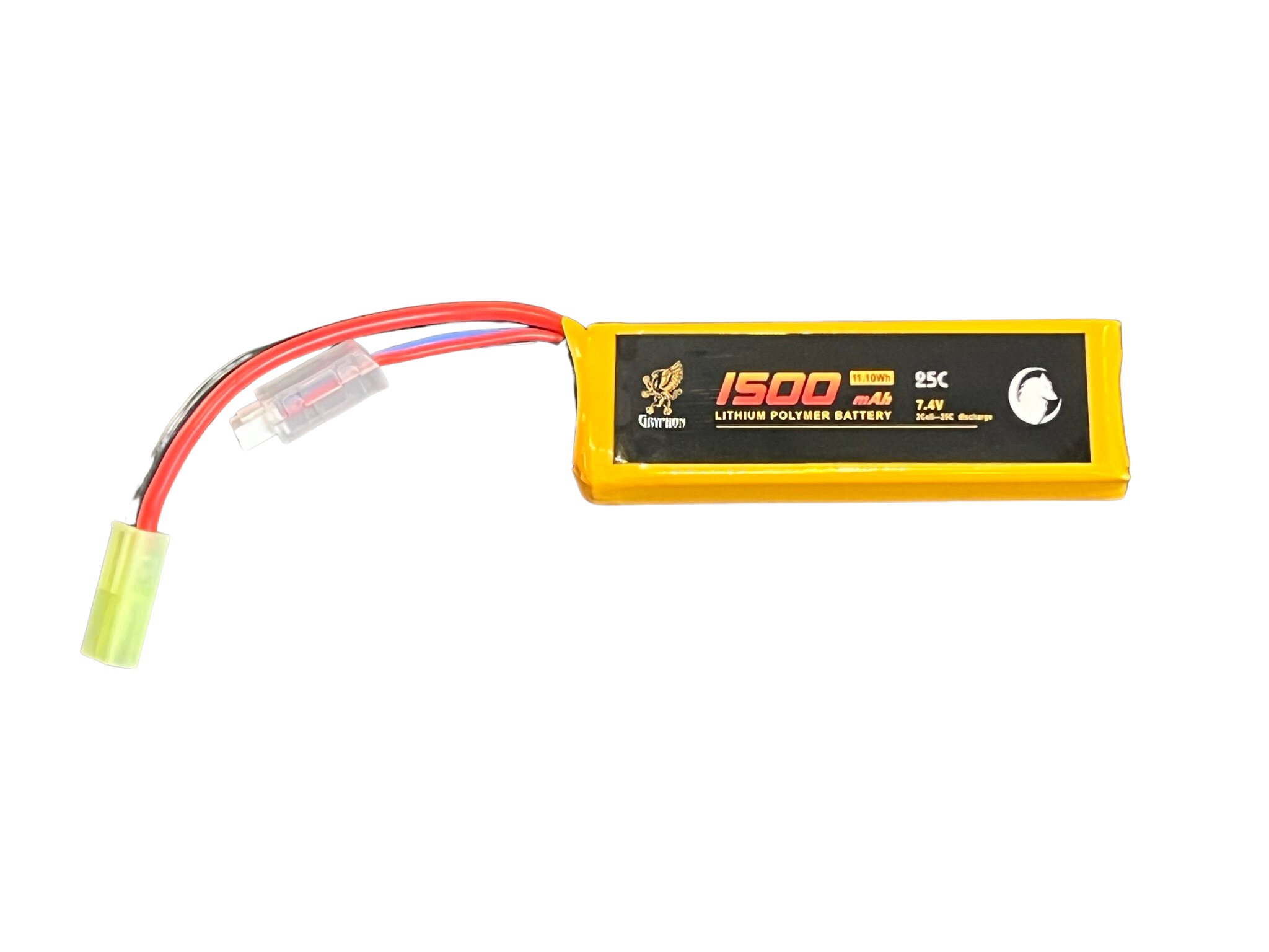 Gryphon 7.4v 1500mAh 25C Brick LiPo Battery