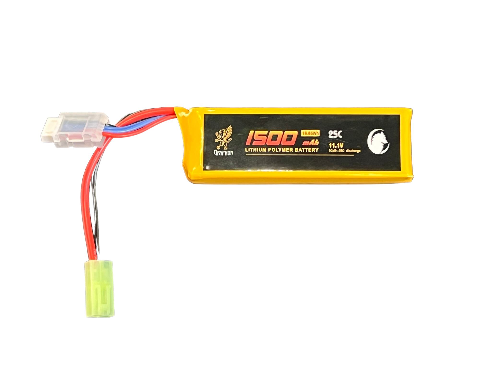 Gryphon 11.1v 1500mAh 25C Brick LiPo Battery