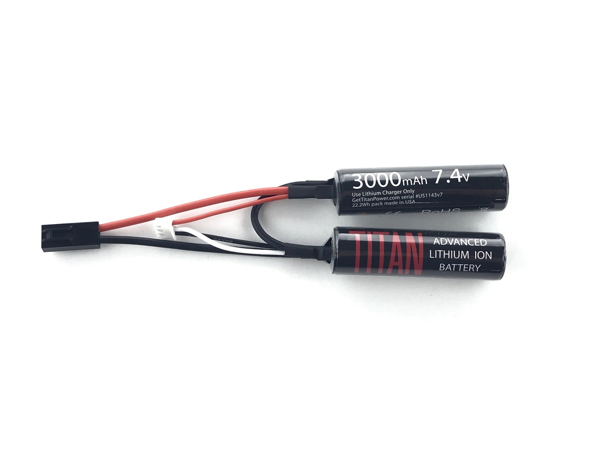 Titan Power 3000mAh 7.4v Nun-Chuck Battery