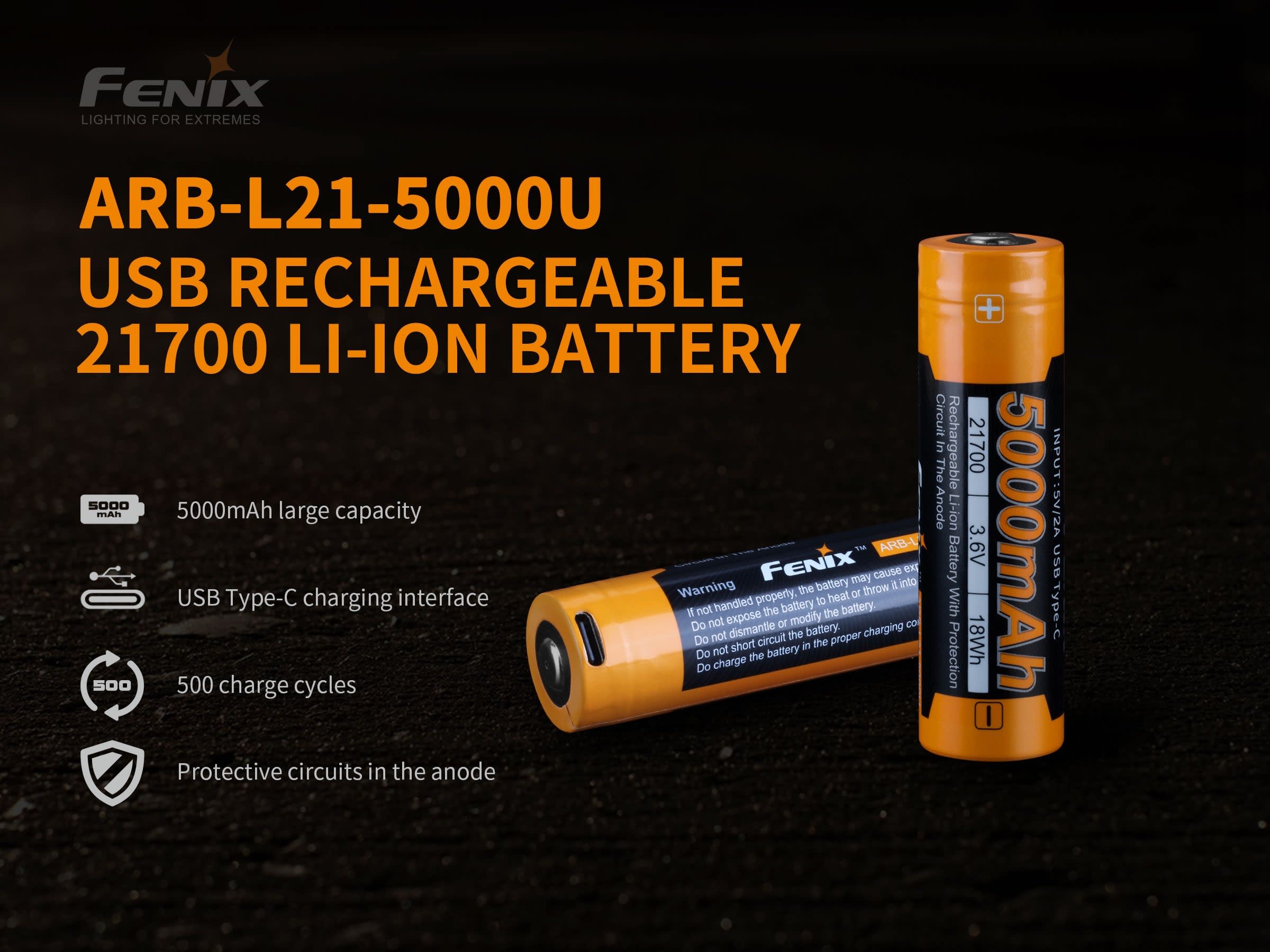 Fenix ARB-L21-5000U Rechargable Battery
